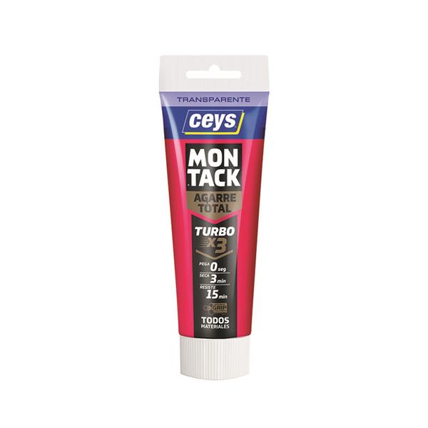 Adhesivo montaje CEYS Montack Turbo. 190 ml. Transparente